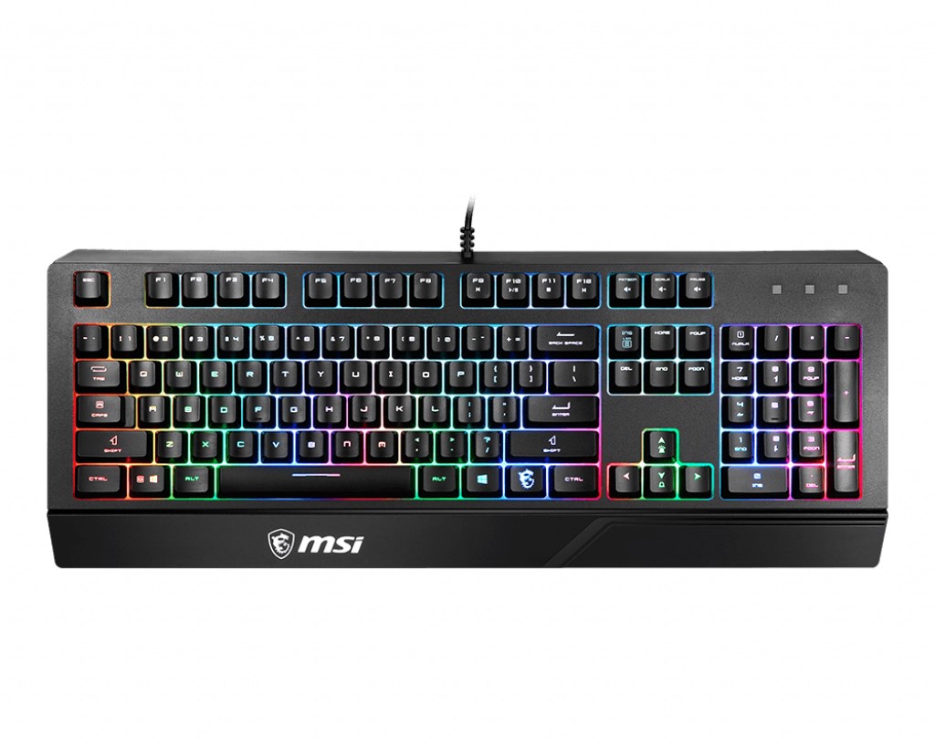 MSI GG VIGOR GK20 TR GAMING KEYBOARD RAINBOW ARKA AYDINLATMA ANTIGHOSTING MEMBRAN SIVI DOKULMESINE DAYANIKLI OYUNCU KLAVYESI TURKCE